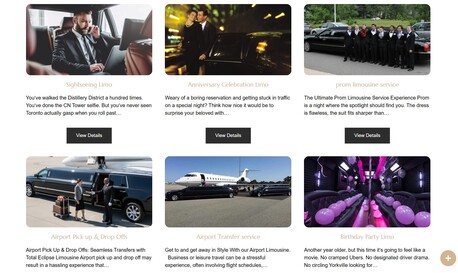 Toronto, Pick Up & Drop Off, Total Eclipse Limousine