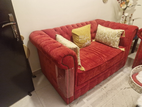 Al Sulaymaniyyah, Furniture, SAR 1900,  Sofa (3+2+2) With Curtain For Sale