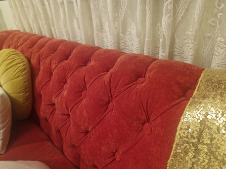 Al Sulaymaniyyah, Furniture, SAR 1900,  Sofa (3+2+2) With Curtain For Sale