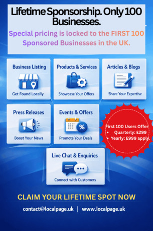 London, Tickets, GBP 299,  First 100 Users Offer Quarterly &pound;299 Yearly &pound;999 Apply | Www.localpage.uk