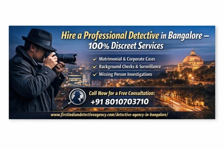 Bangalore, Legal, Hire A Professional Detective In Bangalore &ndash; 100% Discreet Services