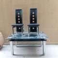 SAR 175,  GLASS TABLE WITH 2 CHARIS