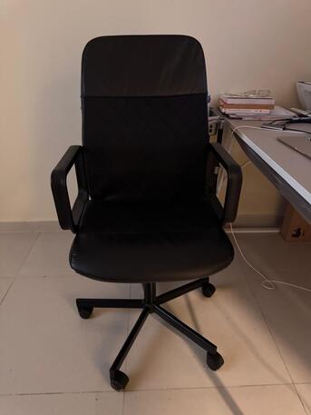 Al Rakah Al Shamaliyah, Furniture, SAR 450,  450 SAR Large Office Table & Chair For Sale &ndash; IKEA 4 Months Old New