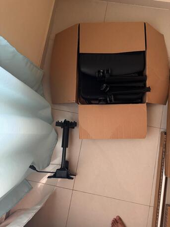 Al Rakah Al Shamaliyah, Furniture, SAR 450,  450 SAR Large Office Table & Chair For Sale &ndash; IKEA 4 Months Old New