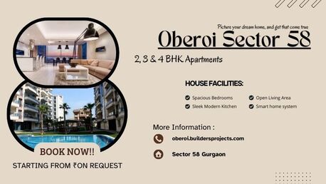 Gurgaon, Real Estate For Sale, 2 BR,  Sophisticated Living At Oberoi Sector 58 Gurugram