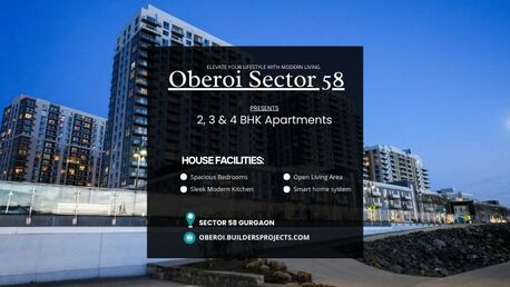 Gurgaon, Real Estate For Sale, 2 BR,  Sophisticated Living At Oberoi Sector 58 Gurugram