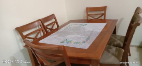 Dammam, Furniture, SAR 650,  Wooden Large Dining Table With Chairs