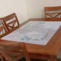 SAR 650,  Wooden Large Dining Table With Chairs