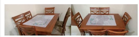 Dammam, Furniture, SAR 650,  Wooden Large Dining Table With Chairs