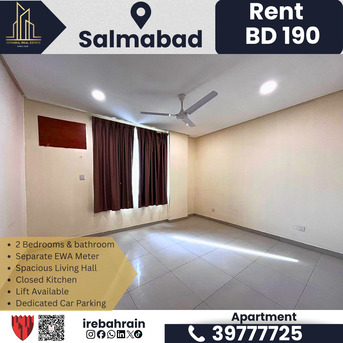 Salmabad, Apartments/Houses, BHD 190/month,  2 BR,  Two Bedroom Apartment For Rent In Salmabad &ndash; BD.190/-