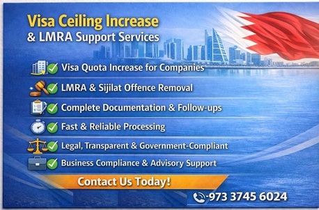 Manama, Businesses For Sale, Need More Visas For Your Company? Offence Removal Support