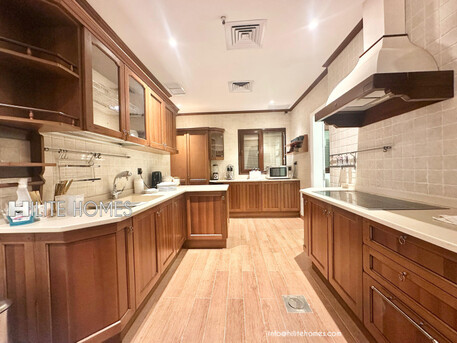 Salmiya, Apartments/Houses, KWD 3000/month,  Furnished,  3 BR,  Seaview Furnished Three-Bedroom Floor With Private Pool & Balcony In Salmiya