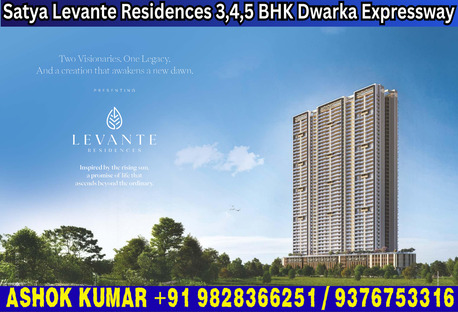 Gurgaon, Real Estate For Sale, INR 32950000,  3 BR,  2180 Sq. Feet,  Signature Living Experience On Dwarka Expressway Levante Residences +91 9828366251