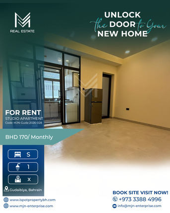 Gudaibiya, Apartments/Houses, BHD 170/month, Furnished, Studio, Studio Apartment For Rent In Gudaibiya | Unlimited EWA