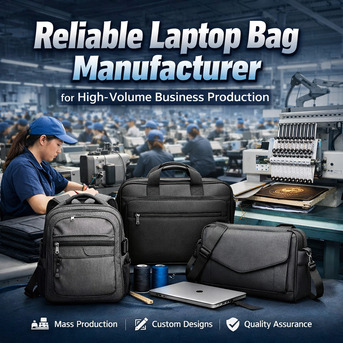 New Delhi, Businesses For Sale, Reliable Laptop Bag Manufacturer For High-Volume Business Production