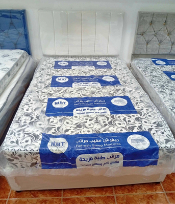 Jeddah, Furniture, SAR 4,  All Types Of Best Quality Medium Size Bed With Mattress Available In Low Price