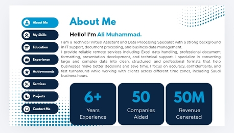Riyadh, Job Seekers, Technical Virtual Assistant | Remote IT & Data Processing Specialist Available