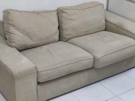 Dammam, Furniture, SAR 150,  7seater Ikea Sofa Set With Tea Table For Sale.