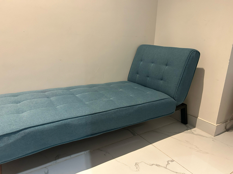 Riyadh, Furniture, SAR 350,  Modern Sofa Bed &ndash; Blue