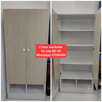 Manama, Furniture, BHD 28,  ✅️ 2 Door Wardrobe For Sale In Good Condition With Delivery