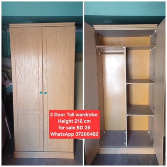 Manama, Furniture, BHD 26,  ✅️ 2 Dooor Wardrobe For Sale In Goood Condition With Delivery