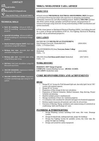 Riyadh, Job Seekers, MEP Engineer