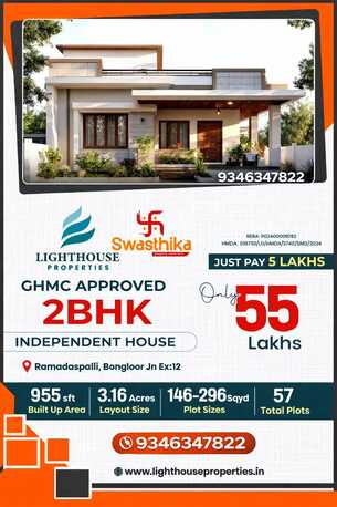 Hyderabad, Residential Plots, INR 21000,  163 Sq. Yard,  HMDA & RERA Approved Open Plots For Sale Near ORR TCS Adibatla, 9346347822