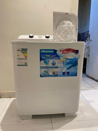 Riyadh, Appliances, SAR 400,  Washing Machine Hisense 9 Kg  Semi Auto  6 Months Full Warranty