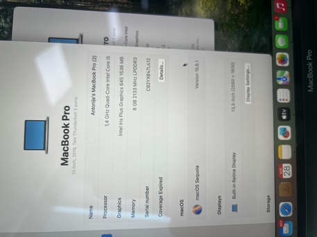 Riyadh, Computers, SAR 2500,  Apple MacBook Pro 13inch With Touch Bar