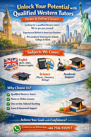 Riyadh, Lessons Offered, Unlock Your Potential With Qualified Western Tutors - Home & Online