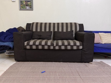 Khobar, Furniture, SAR 200,  2 Seater Sofa With 2 Seater Ikea Used Sofa For Sale