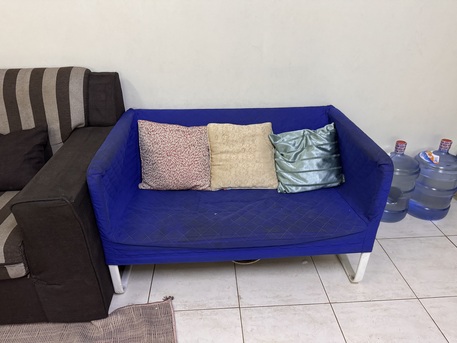 Khobar, Furniture, SAR 200,  2 Seater Sofa With 2 Seater Ikea Used Sofa For Sale