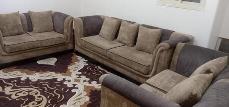 Jeddah, Furniture, SAR 600,  American Sofa Set - 7 Seaters - Barely Used - Very Good Condition