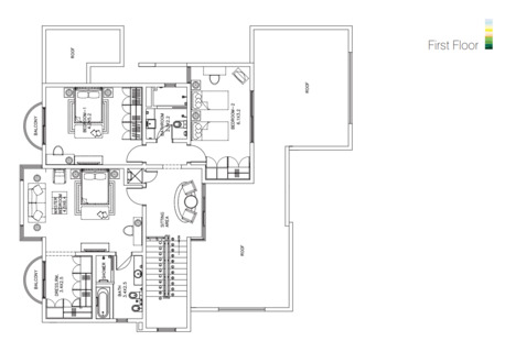 Riffa, Villas, BHD 1000,  Furnished,  350 Sq. Meter,  @@@ For Rent - New - Semi Furnished 4-Bedroom Villa - Riffa Views (Park Gate #3) @@@