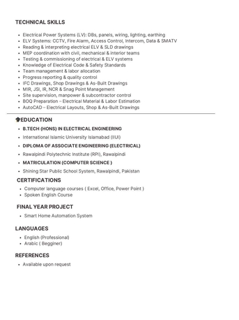 Riyadh, Job Seekers, Electrical Job