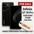 SAR 1250,  Infinix GT 30 Pro (12/512) &ndash; Like New &ndash; Full Box + Cooling Fan