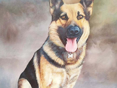 Noida, Household Items, Dog Portrait Canvas Painting
