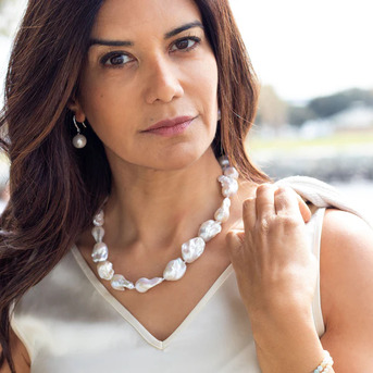 San Diego, Jewelry, USD 959,  Jennifer - All Baroque Freshwater Pearl Necklace