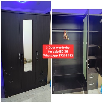 Manama, Furniture, BHD 36,  ✅️3 Door Wardrobe For Sale In Good Condition With Delivery