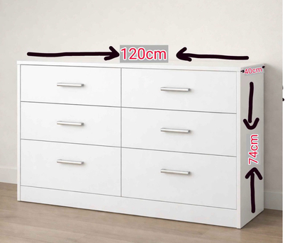 Jeddah, Furniture, SAR 900,  Brand New 6 Drawers Dressing Table Avalible