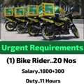 Urgent Requirement For Bike Rider