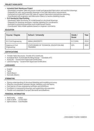 Riyadh, Job Seekers, Tekla Detailer / Structural Modeller & Site Engineer,