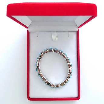 London, Jewelry, GBP 63,  Blue Crystal Bracelet &ndash; Elegant Crystal Jewelry For Everyday Wear