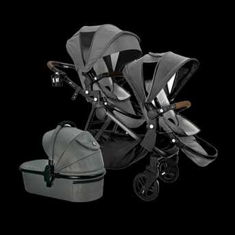 Khobar, Baby & Kid Stuff, SAR 1500,  Bumble & Bird Dove Twin Stroller Set (Bassinet + 3 Seats + Car Seat Adapter)