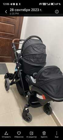 Khobar, Baby & Kid Stuff, SAR 1500,  Bumble & Bird Dove Twin Stroller Set (Bassinet + 3 Seats + Car Seat Adapter)