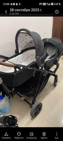 Khobar, Baby & Kid Stuff, SAR 1500,  Bumble & Bird Dove Twin Stroller Set (Bassinet + 3 Seats + Car Seat Adapter)