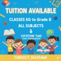 Tuition Available &ndash; KG To Grade 8 All Subjects