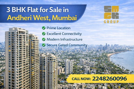 Mumbai, Apartments/Houses, 3 BR,  3 BHK Flat In Andheri West &ndash; Ideal For Investment