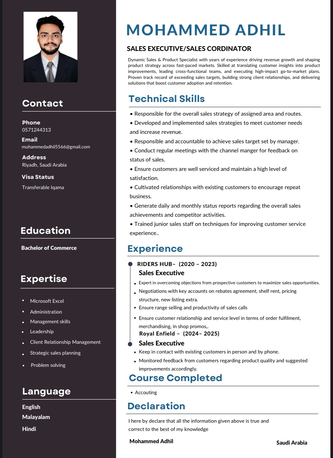 Riyadh, Job Seekers, Sales Cordinator