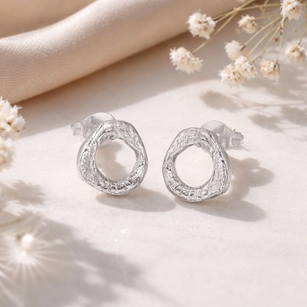 Miami, Jewelry, USD 50,  Buy Now Classy Simple Silver Earrings Online In The USA